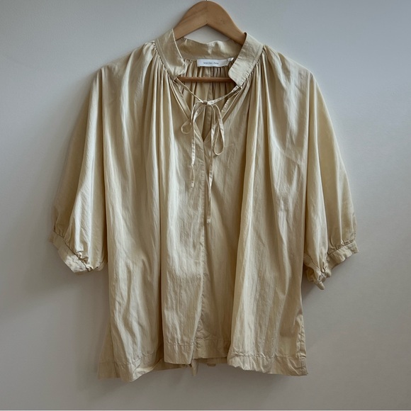 Mijeong Park Shirred Blouse Light Yellow XS/S - Picture 5 of 8